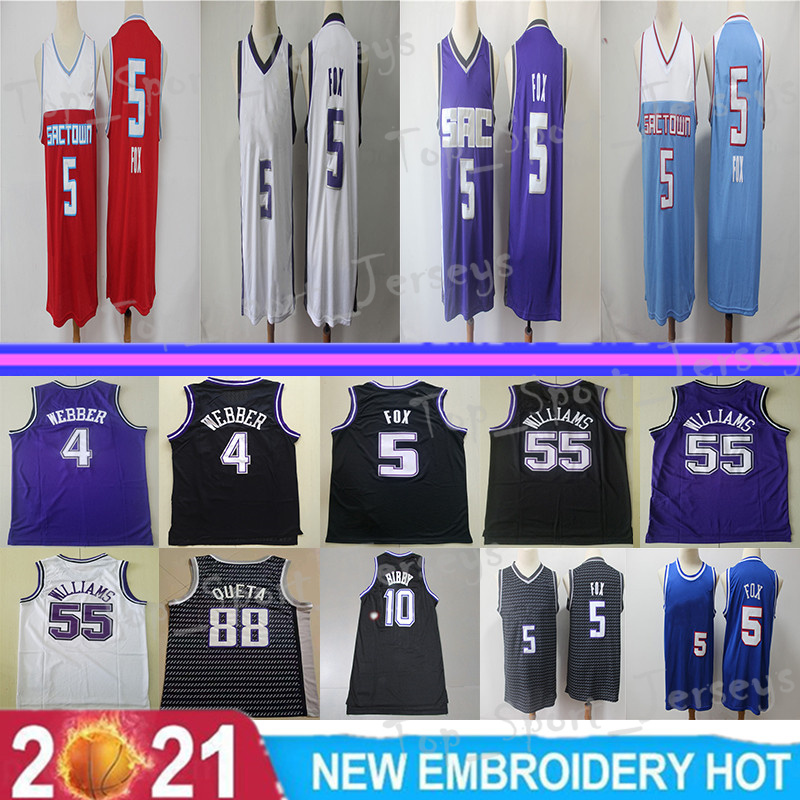 Men Basketball De'Aaron Fox Jersey 5 Mike Bibby 10 Chris Webber 4 Jason Williams 55 Queta 88 Breathable All Stitched basketball jerseys, Black
Men Basketball De'Aaron Fox Jersey 5 Mike Bibby 10 Chris Webber 4 Jason Williams 55 Queta 88 Breathable All Stitched basketball jerseys, Black
