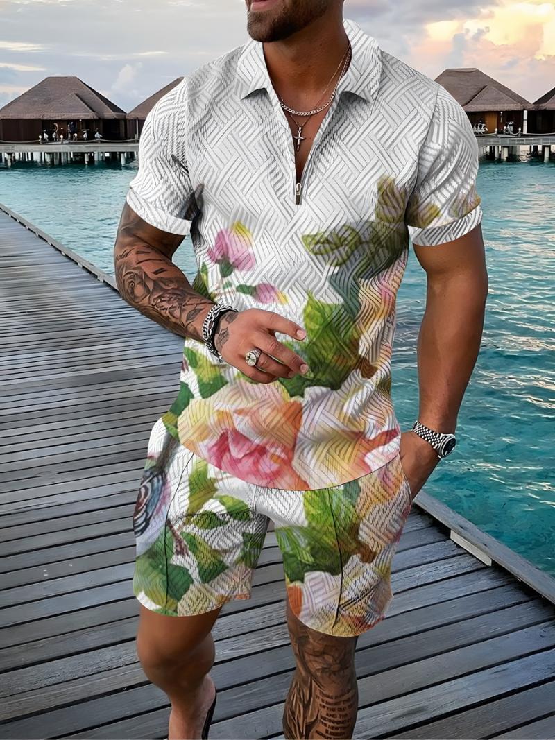 Men' Tracksuits Men' Tracksuit Summer Graffiti Set Men Sports Suit Casual Contrast Color Zip-up Shirt Print Sets Short Sleeves Shorts, Cs-tymh11
Men' Tracksuits Men' Tracksuit Summer Graffiti Set Men Sports Suit Casual Contrast Color Zip-up Shirt Print Sets Short Sleeves Shorts, Cs-tymh11