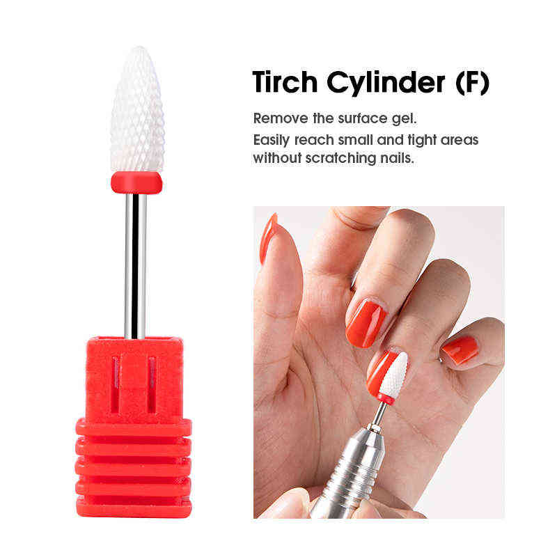 Nail Gel Toy Dmoley Cone Carbide Tungsten Drill Bit Manicure for Milling Cutter Files Buffer Art Equipment Accessory 0328