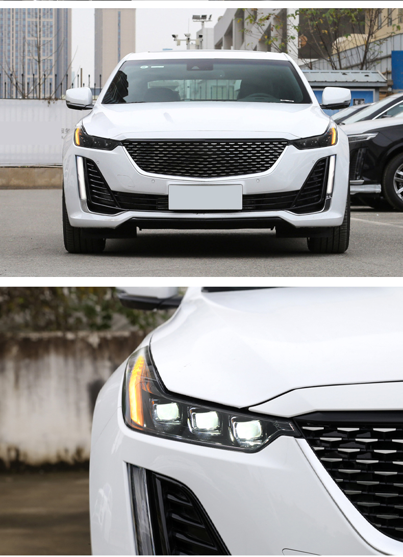 Car Styling Headlights For Cadillac CT5 20 20-2022 LED Running Dynamic Turn Signal High Beam Head Lights