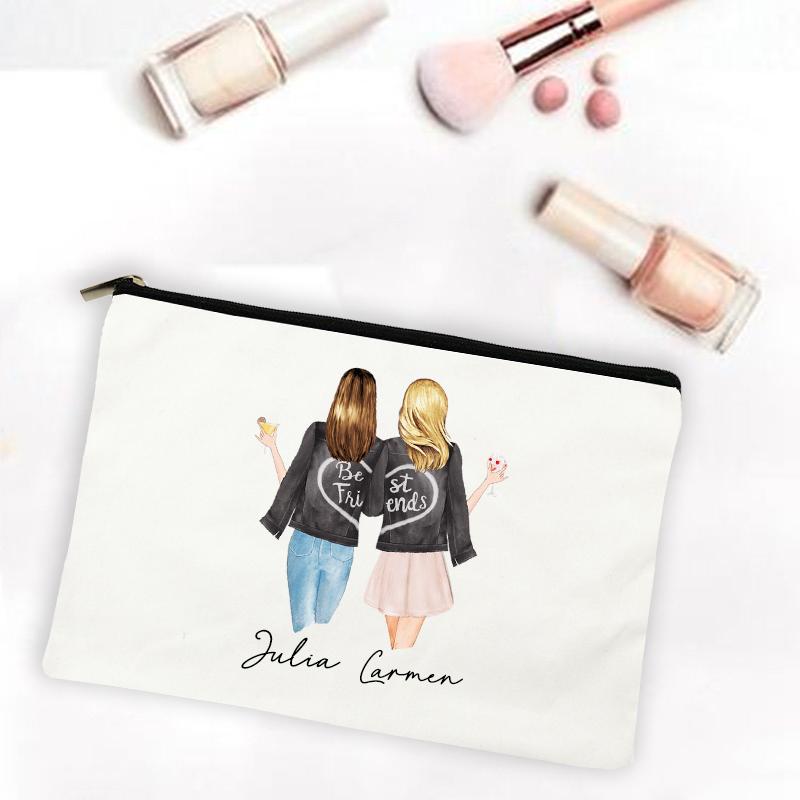 Cosmetic Bags & Cases Friend Cartoon Girl Print Makeup Personalized Custom Name Pouch Travel Toiletry Organizer Gifts For FriendCosmetic, -tbwh-d
Cosmetic Bags & Cases Friend Cartoon Girl Print Makeup Personalized Custom Name Pouch Travel Toiletry Organizer Gifts For FriendCosmetic, -tbwh-d