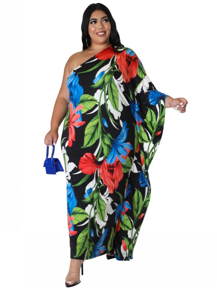 Plus Size Dresses Summer Dress Women 4XL One Shoulder Loose Robes 2022 Fashion Floral Print Street Style Sexy Big Maxi Long DressesPlus, Black
Plus Size Dresses Summer Dress Women 4XL One Shoulder Loose Robes 2022 Fashion Floral Print Street Style Sexy Big Maxi Long DressesPlus, Black