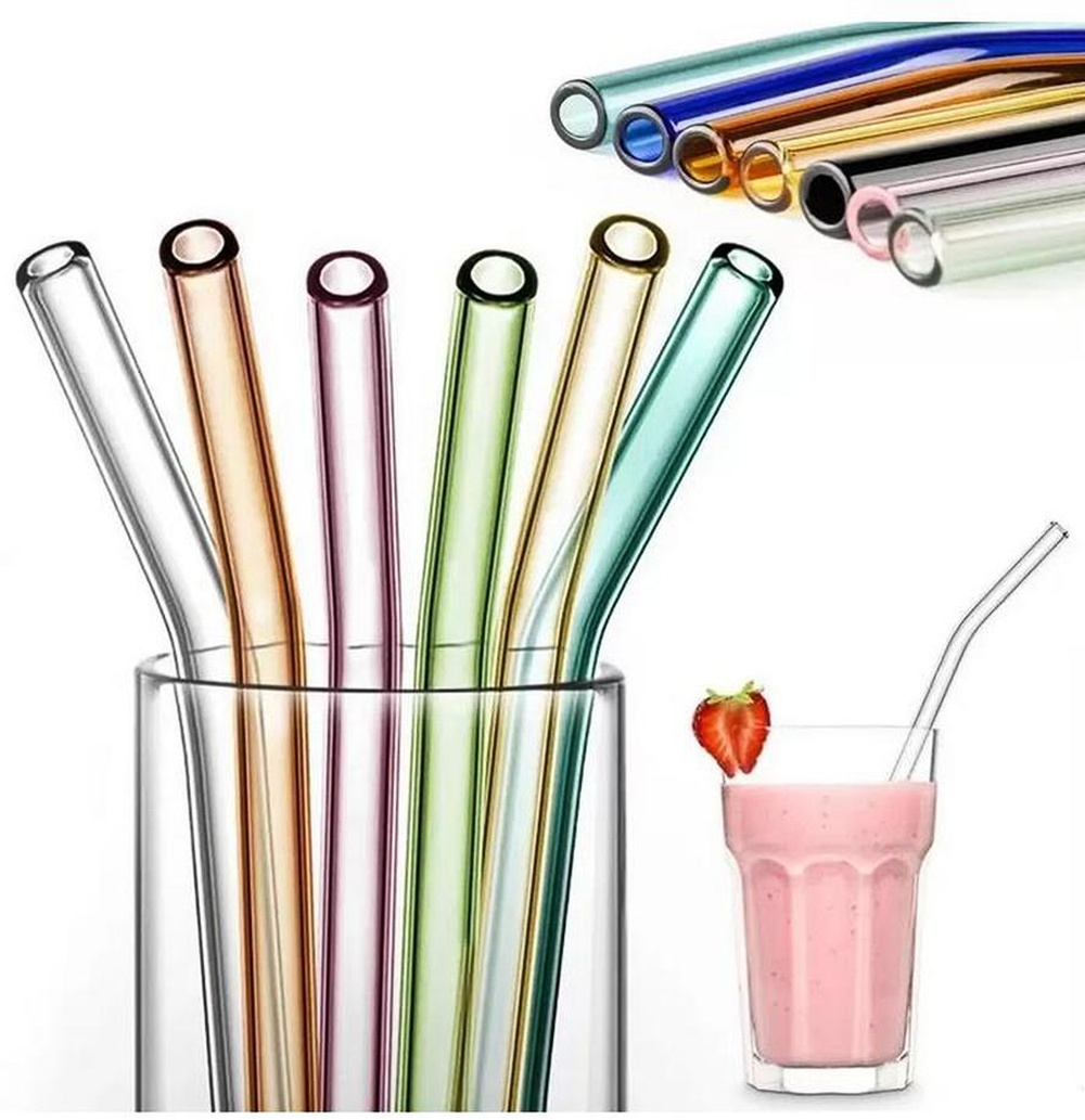 New 7 8 colorful straight and bend glass drinking straws pipette ecofriendly baby milk juice reusable glass straw bar party
New 7 8 colorful straight and bend glass drinking straws pipette ecofriendly baby milk juice reusable glass straw bar party