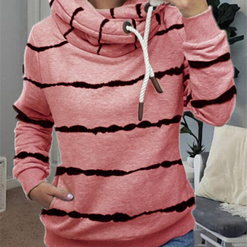 Women' Hoodies & Sweatshirts Stripes Printed Turtleneck Harajuku Sweatshirt Women' Long Sleeve Pocket Casual Hoodie Autumn Winter Pull, Pink
Women' Hoodies & Sweatshirts Stripes Printed Turtleneck Harajuku Sweatshirt Women' Long Sleeve Pocket Casual Hoodie Autumn Winter Pull, Pink