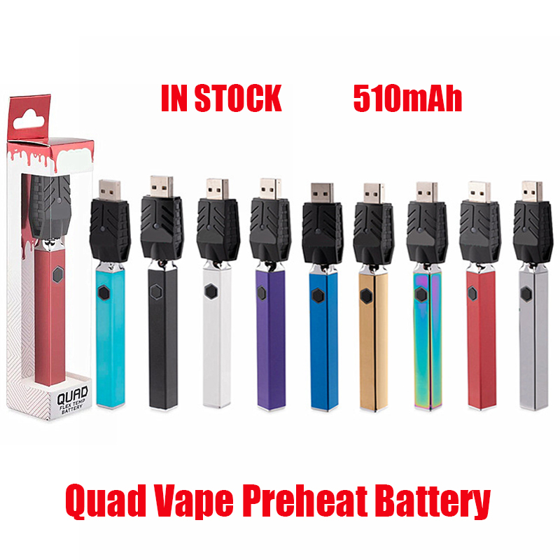 New Quad Vape E Cigarette Battery 510mAh Preheat Variable Voltage Square Cube Style Vape Pen Carts Batteries For 510 Thread Thick Oil Cartridge
New Quad Vape E Cigarette Battery 510mAh Preheat Variable Voltage Square Cube Style Vape Pen Carts Batteries For 510 Thread Thick Oil Cartridge