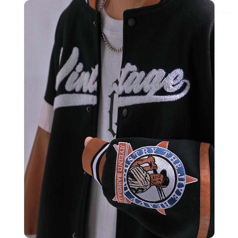 Men's Jackets Pu Splicing Baseball Costume Varsity Jacket Heavyweight High Street Dress Clothes Harajuku Hiphop Oversized Embroidery, Black
Men's Jackets Pu Splicing Baseball Costume Varsity Jacket Heavyweight High Street Dress Clothes Harajuku Hiphop Oversized Embroidery, Black