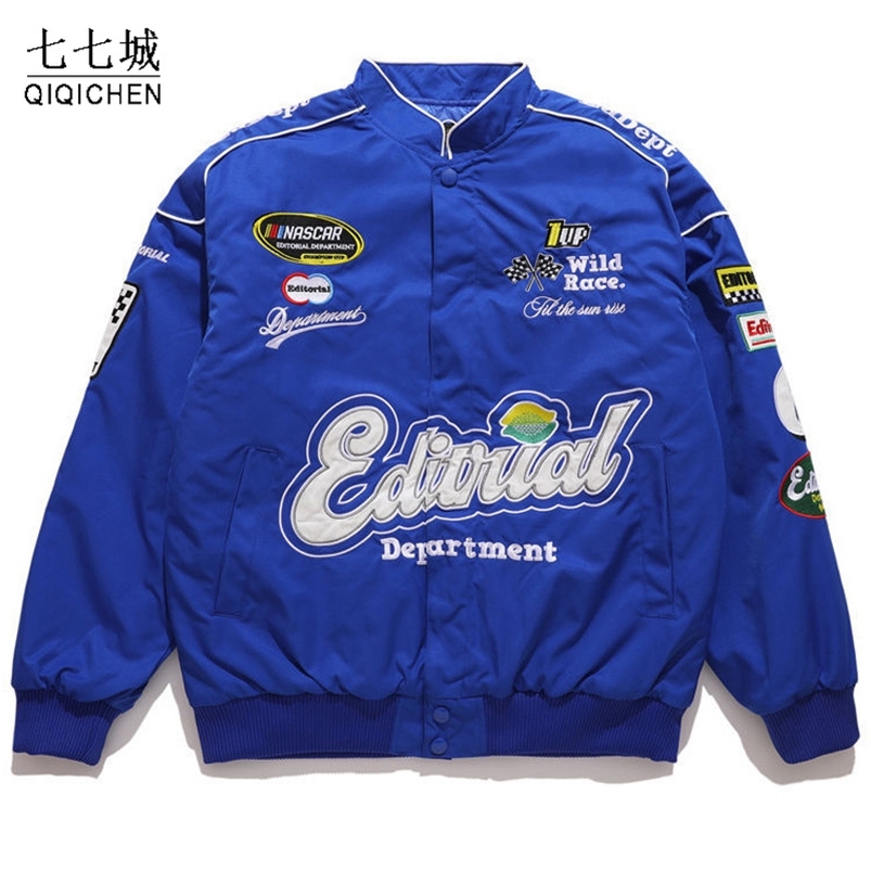 Varsity Racing Jacket Men Spring Letter Embroidery Bomber Jackets Women Hip Hop Casual Streetwear Casual Badge Baseball Coat 220726, Black
Varsity Racing Jacket Men Spring Letter Embroidery Bomber Jackets Women Hip Hop Casual Streetwear Casual Badge Baseball Coat 220726, Black