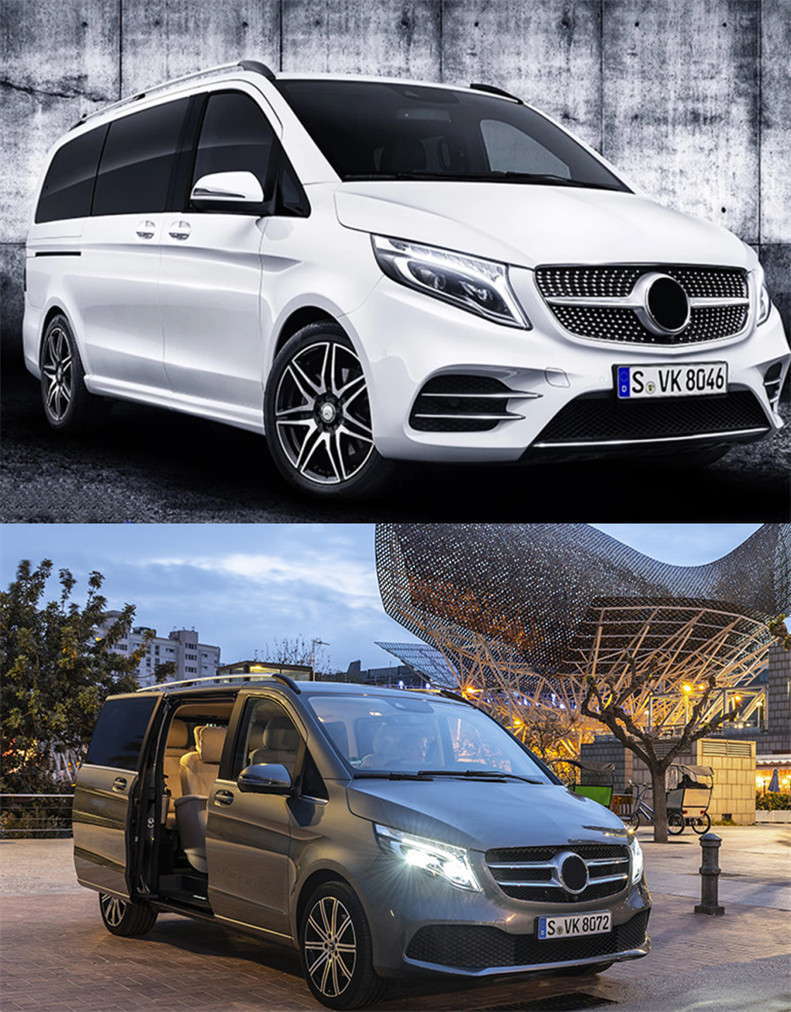 Headlights All LED For Benz Vito 20 13-20 19 Head Lights W447 DRL+Bi-Xenon Lens LED Crystal Angel Eyes Turn Signal Headlight