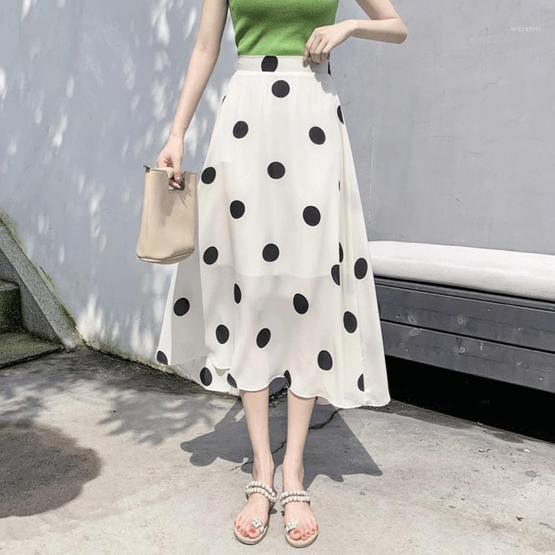 Skirts 2022 Elegant Skirt Women Polka Dot Chiffon Long Ladies Spring Summer Black White Fashion Korean A Line Female
Skirts 2022 Elegant Skirt Women Polka Dot Chiffon Long Ladies Spring Summer Black White Fashion Korean A Line Female