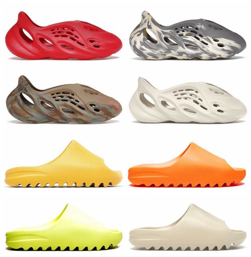 2022 man woman slipper Summer slippers Runner Sandals Foam slide lu Moon Gray Clay Mineral Blue Earth Brown clog triple black zoom womans