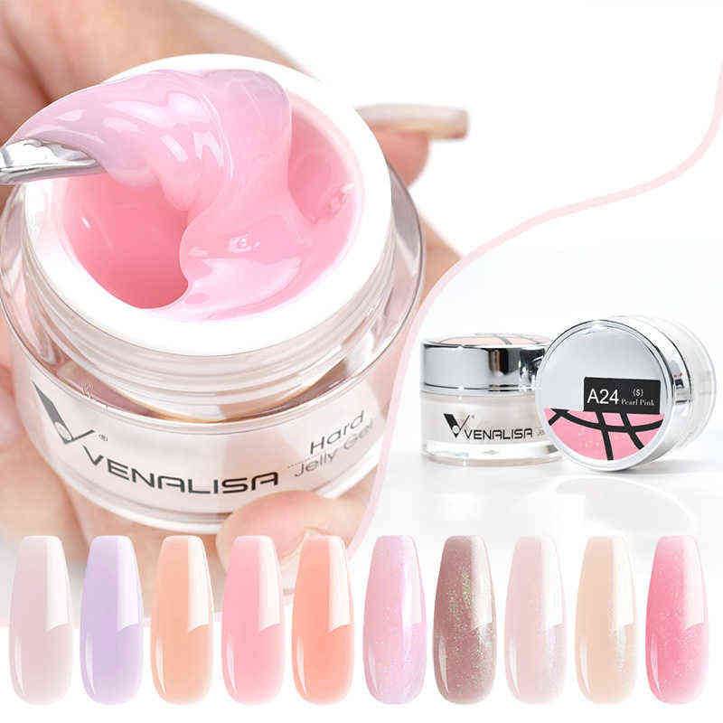 NXY Nail Gel Clear Color Extension Pearl Glittle Canni Supply Camouflage Fasting Jelly Self Leveling Acrylic 0328