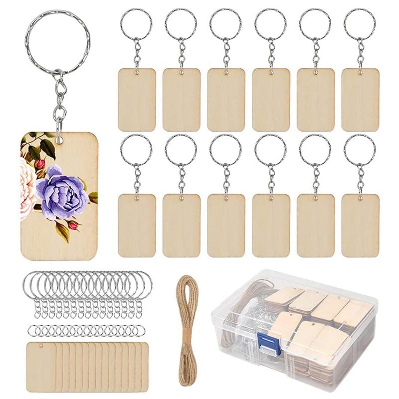 Keychains 80Pcs Blank Rectangle-Shaped Wooden Keychain Set Key Rings And Rope DIY Supplies For CraftKeychains KeychainsKeychains
Keychains 80Pcs Blank Rectangle-Shaped Wooden Keychain Set Key Rings And Rope DIY Supplies For CraftKeychains KeychainsKeychains
