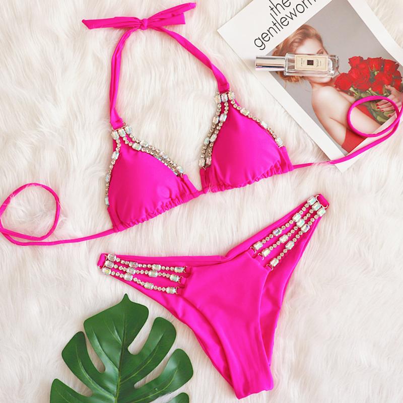 Women' Swimwear Summer Fashion Plenty Rhinestone Chain Pink Swimsuit Ladies Diamond Bikini Set Bathing Suit Sexy Straps SwimsuitsWomen, Black
Women' Swimwear Summer Fashion Plenty Rhinestone Chain Pink Swimsuit Ladies Diamond Bikini Set Bathing Suit Sexy Straps SwimsuitsWomen, Black