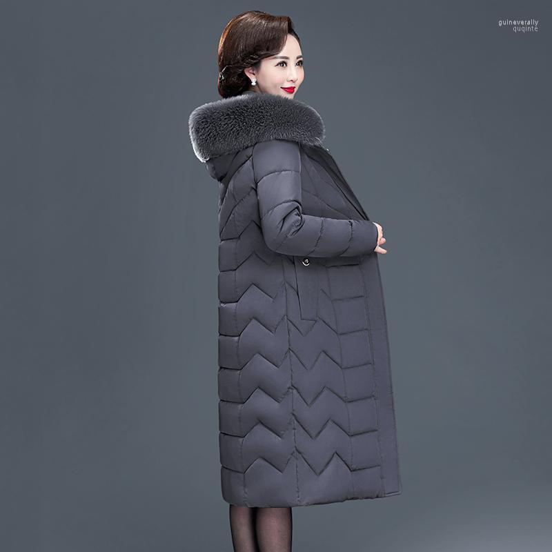 Women's Down & Parkas X-long Women Coats Slim Office Ladies Solid Winter Jacket Hooded With Fur Collar Thick Cotton Padded Guin22, Black
Women's Down & Parkas X-long Women Coats Slim Office Ladies Solid Winter Jacket Hooded With Fur Collar Thick Cotton Padded Guin22, Black