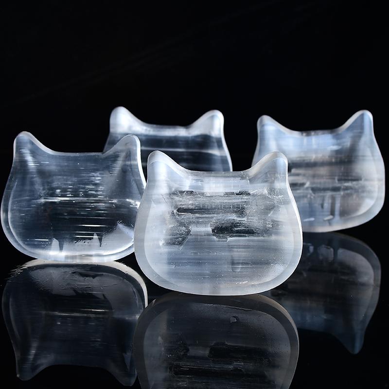 Decorative Objects & Figurines 1PC Natural Selenite Kitty Bowl Chakra Quartz Healing Crystal Plate Carving Crescent Stone White Gypsum Ornam
Decorative Objects & Figurines 1PC Natural Selenite Kitty Bowl Chakra Quartz Healing Crystal Plate Carving Crescent Stone White Gypsum Ornam