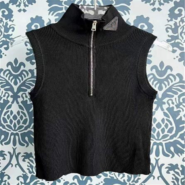 Fashion Women's Vest Sweaters Sleeveless Knits Tees Short Tops Slim Zipper Top Summer Casual Women Clothing, White
Fashion Women's Vest Sweaters Sleeveless Knits Tees Short Tops Slim Zipper Top Summer Casual Women Clothing, White
