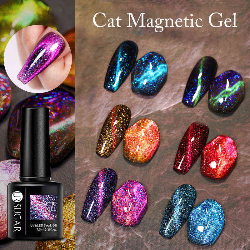 NXY Nail Gel Luminous Cat Magnetic Polish Set with Magnet Stick Glitter Varnish Soak Off Uv Led Lacquers 0328