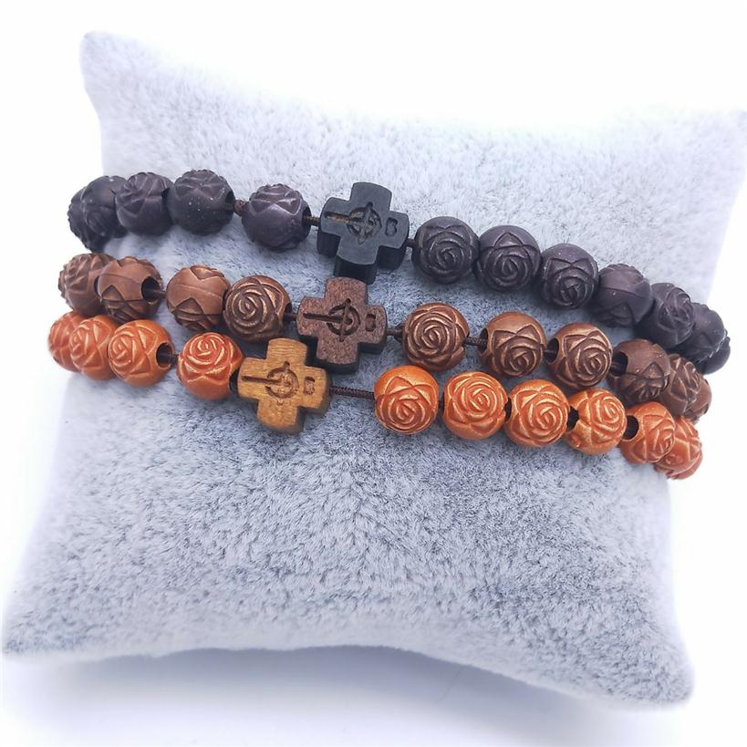 Catholic Rosary Wood Beads Jesus Cross Pendant Bracelet Prayer Beaded Religious Jewelry232W
Catholic Rosary Wood Beads Jesus Cross Pendant Bracelet Prayer Beaded Religious Jewelry232W