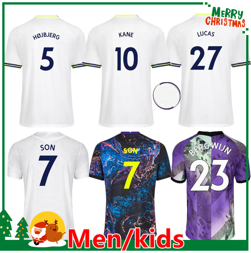 22 23 KANE SON BERGWIJN Soccer Jerseys KULUSEVSKI HOJBJERG colorful Away 2022 2023 TOTTENHAMs LUCAS BENTANCUR ROMERO Men and kids kit Football shirt, 21/22 3rd
22 23 KANE SON BERGWIJN Soccer Jerseys KULUSEVSKI HOJBJERG colorful Away 2022 2023 TOTTENHAMs LUCAS BENTANCUR ROMERO Men and kids kit Football shirt, 21/22 3rd