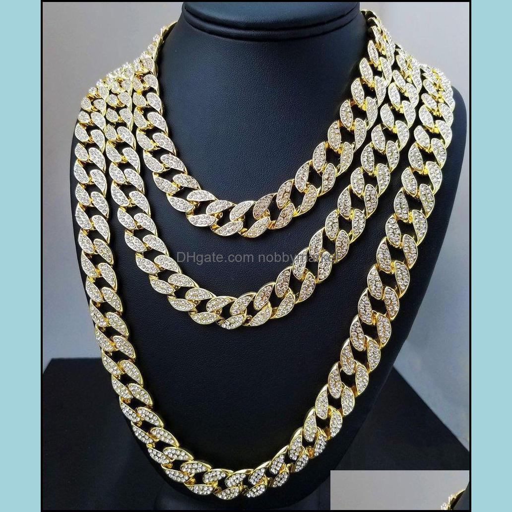 Bling Diamond Iced Out Chains Necklace Mens Cuban Link Chain Necklaces Hip Hop High Quality Personalized Jewelry For Women Men Drop Delivery
Bling Diamond Iced Out Chains Necklace Mens Cuban Link Chain Necklaces Hip Hop High Quality Personalized Jewelry For Women Men Drop Delivery