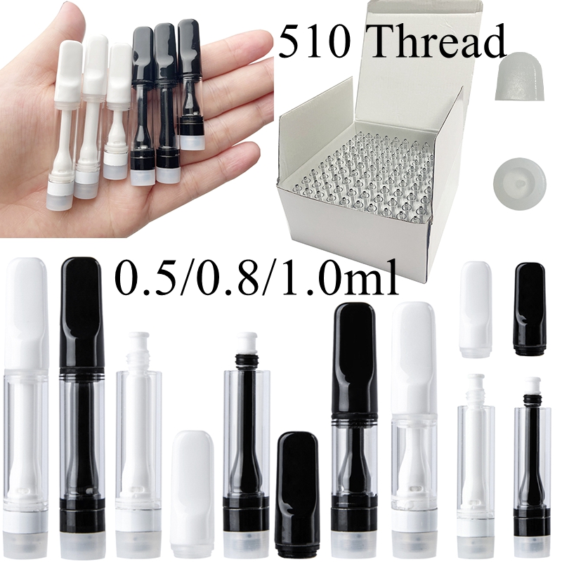 White Black Atomizers Full Ceramic 0.5ml 0.8ml 1.0ml Vape Cartridges Oil Carts TH205 Electronic Cigarettes Vaporizer Glass Tank Thick 510 Thread
White Black Atomizers Full Ceramic 0.5ml 0.8ml 1.0ml Vape Cartridges Oil Carts TH205 Electronic Cigarettes Vaporizer Glass Tank Thick 510 Thread