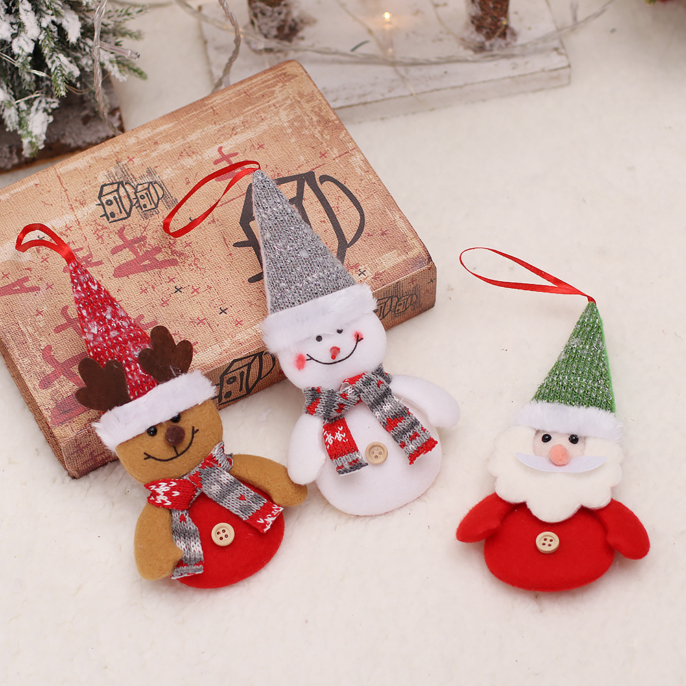 Christmas Decorations Cartoon Figures Pendant Accessories Scene Ornaments Props Kindergarten Gifts
