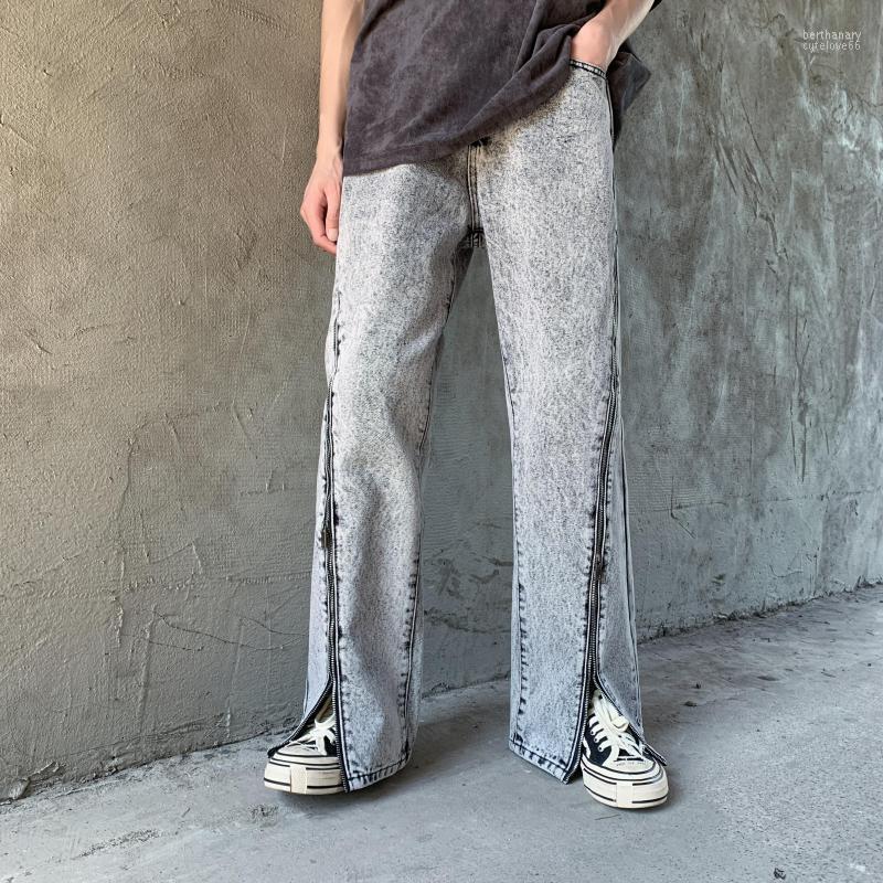 Men's Jeans American High Street Zipper Vibe Style Hip Hop Mens Womens Grey Korean Fashion Streetwear Flares Denim TrousersMen's Bert22, Gray
Men's Jeans American High Street Zipper Vibe Style Hip Hop Mens Womens Grey Korean Fashion Streetwear Flares Denim TrousersMen's Bert22, Gray