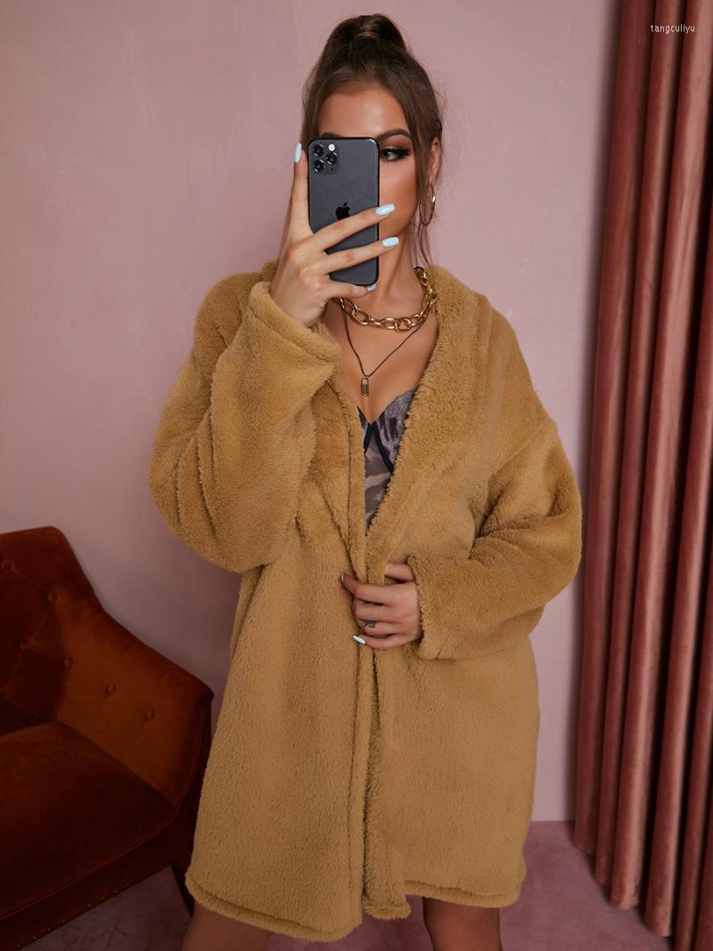 Women's Jackets RMSFE 2022 Autumn And Winter Fashion Women Long Sleeve Lapel Cardigan Leisure Solid Color Fleece Coat, Coffee
Women's Jackets RMSFE 2022 Autumn And Winter Fashion Women Long Sleeve Lapel Cardigan Leisure Solid Color Fleece Coat, Coffee