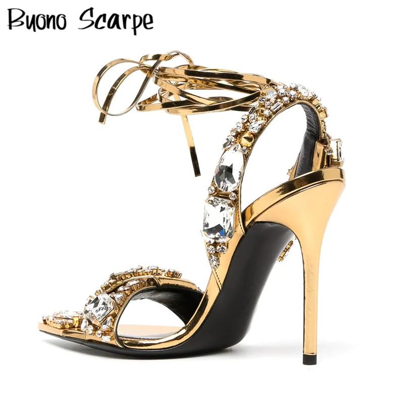 Sandals Mirror Crystal Heeled Pointed Rhinestone Stiletto High Heel Gold Stunning Bride Heels Ankle Strap Wedding ShoesSandals
Sandals Mirror Crystal Heeled Pointed Rhinestone Stiletto High Heel Gold Stunning Bride Heels Ankle Strap Wedding ShoesSandals
