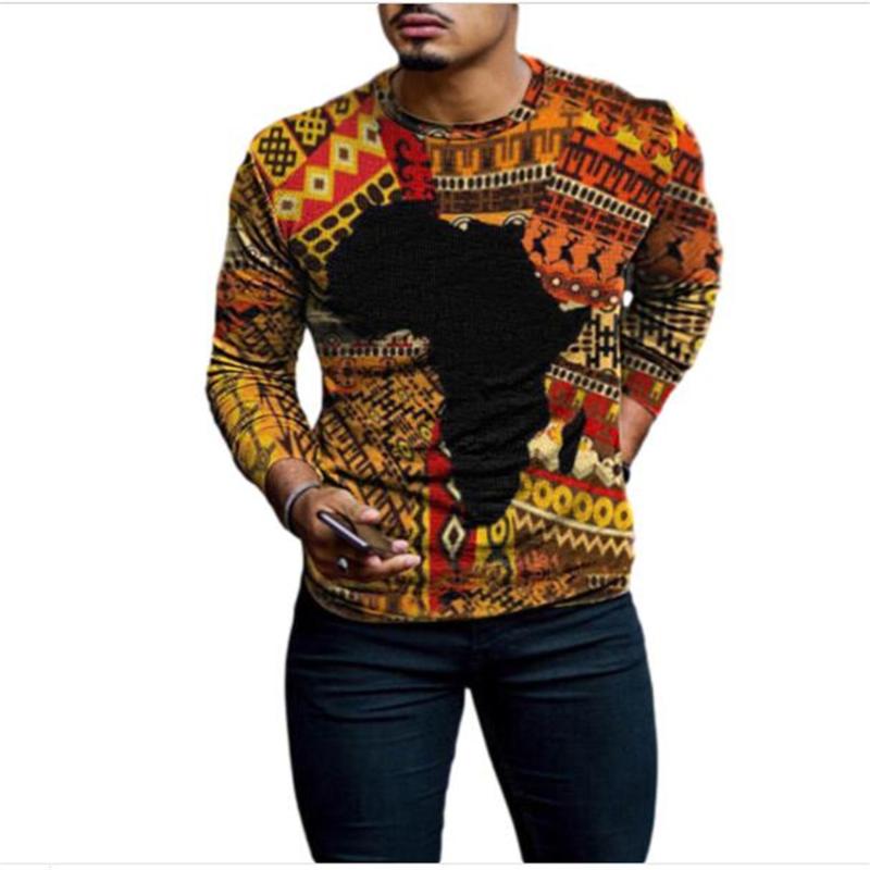 Men' T-Shirts Spring Autumn Fashion Style Men/Youth O-Neck/High Collar Africa Maps Vintage Print Long Sleeve Casual Slim T-Shirt -3XLMen
Men' T-Shirts Spring Autumn Fashion Style Men/Youth O-Neck/High Collar Africa Maps Vintage Print Long Sleeve Casual Slim T-Shirt -3XLMen