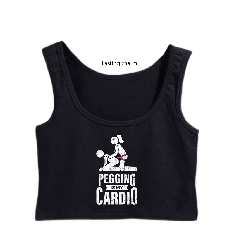 Pegging Is My Cardio Bsdm Lovers Clothing Submissive Crop Top Women S Breathable Slim Fit Sport Tank Top Summer Kamisol 220613, Black
Pegging Is My Cardio Bsdm Lovers Clothing Submissive Crop Top Women S Breathable Slim Fit Sport Tank Top Summer Kamisol 220613, Black