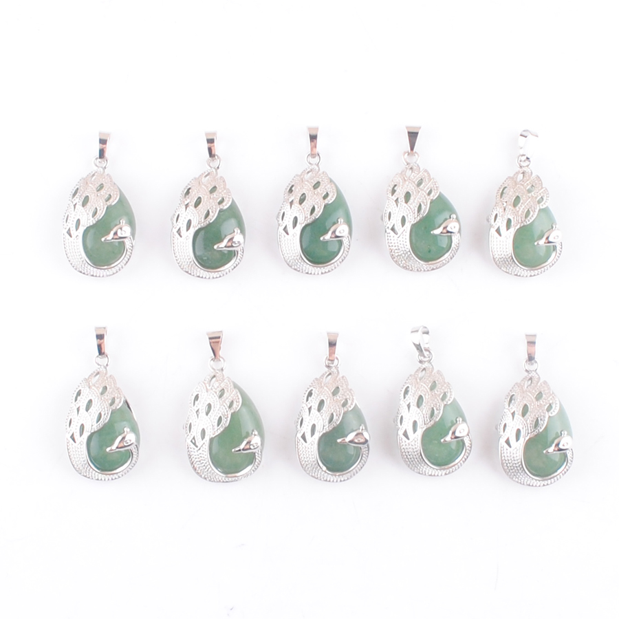 Aventurine Gemstone Pendant Peacock Pattern Animal Shape Natural Gem Stone Teardrop Lucky Jewelry For Female Gift DN4357
Aventurine Gemstone Pendant Peacock Pattern Animal Shape Natural Gem Stone Teardrop Lucky Jewelry For Female Gift DN4357