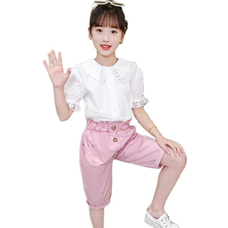 Clothing Sets Summer Clothes For Girls Tshirt Pants Costume Lace Floral Kids Teen Tracksuits ChildrenClothing, 02a3187
Clothing Sets Summer Clothes For Girls Tshirt Pants Costume Lace Floral Kids Teen Tracksuits ChildrenClothing, 02a3187