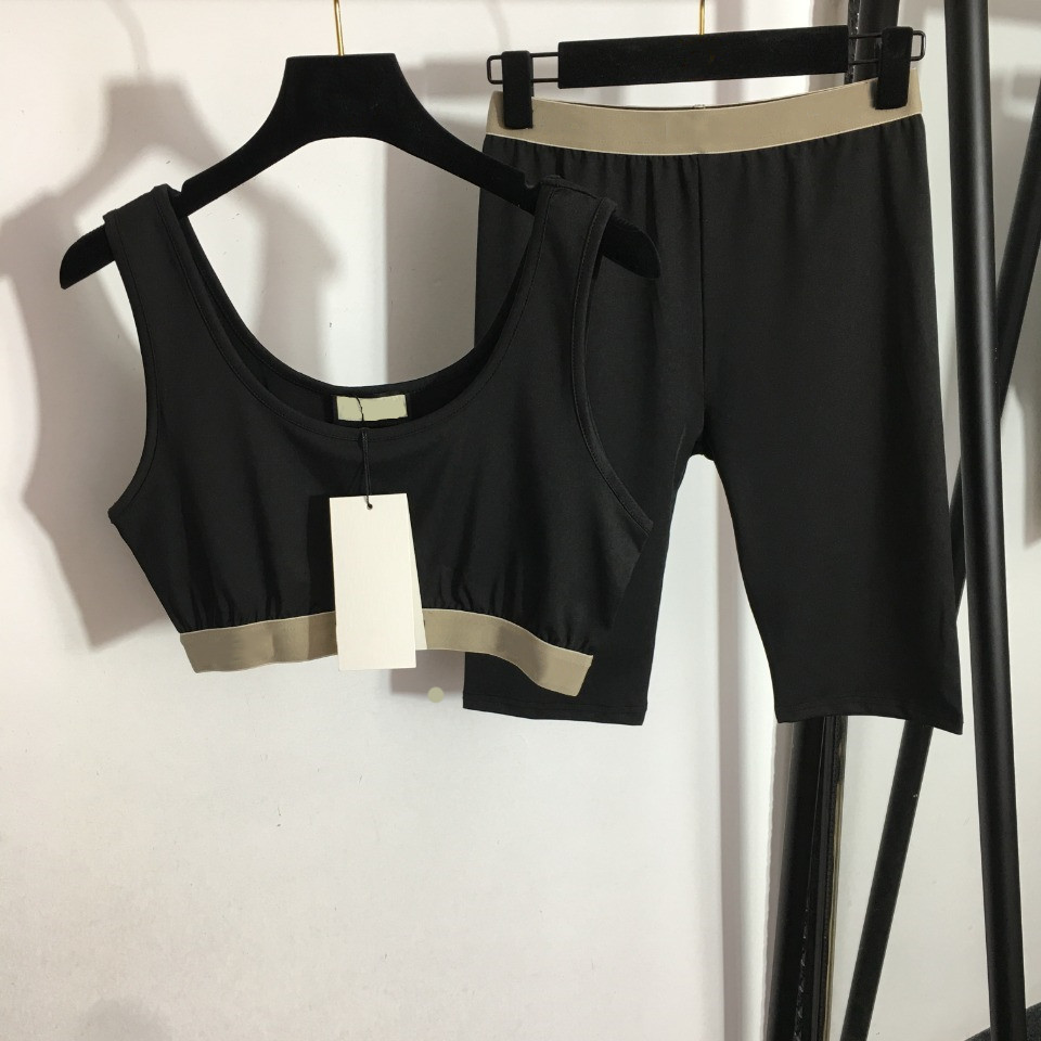 Women's Two Piece Pants Yoga Set Top Elastic Short Set Bra Summer Suit Fitness Tracksuits Webbing Waistband Halter Vest 2 Colors, Extra shipping cost
Women's Two Piece Pants Yoga Set Top Elastic Short Set Bra Summer Suit Fitness Tracksuits Webbing Waistband Halter Vest 2 Colors, Extra shipping cost