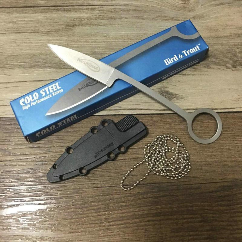 Cold-ST 20BTJ Tactical Fixed Blade Knife Camping Hunting Survival Pocket EDC Hand Tool Collection with SECURE-EX Neck Sheath
Cold-ST 20BTJ Tactical Fixed Blade Knife Camping Hunting Survival Pocket EDC Hand Tool Collection with SECURE-EX Neck Sheath