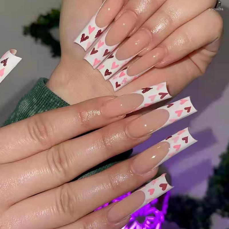 False Nails 24Pcs Pink Heart Coffin French Ballerina Manicure Glitter Design Detachable Gradient Wearing Press On Art Tips Prud22, Zzg48
False Nails 24Pcs Pink Heart Coffin French Ballerina Manicure Glitter Design Detachable Gradient Wearing Press On Art Tips Prud22, Zzg48