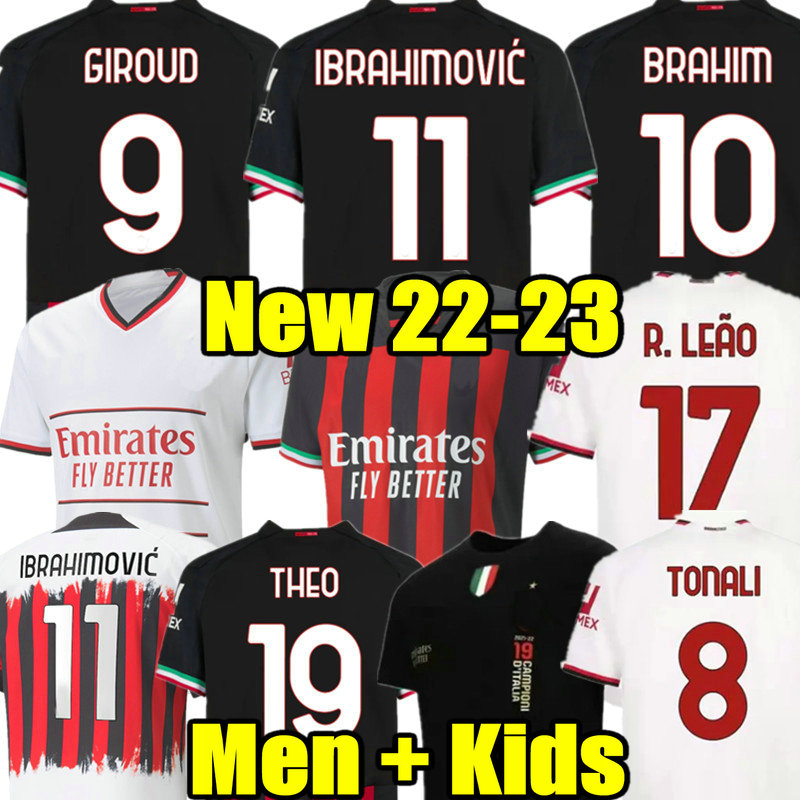 19 Champions 22 23 GIROUD soccer jersey Fans player IBRAHIMOVIC football shirt 2022 2023 TONALI REBIC Camiseta de futbol THEO BRAHIM R.LEAO Fourth 4th Ac Milans GIROUD, 22 23 home adult ucl
19 Champions 22 23 GIROUD soccer jersey Fans player IBRAHIMOVIC football shirt 2022 2023 TONALI REBIC Camiseta de futbol THEO BRAHIM R.LEAO Fourth 4th Ac Milans GIROUD, 22 23 home adult ucl