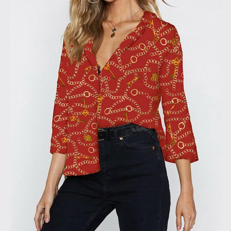 Women Turn Down Collar Chiffon Blouse Shirt Fashion Printed Long Sleeve Summer Tops For Woman Shirts Women' Blouses, Beige
Women Turn Down Collar Chiffon Blouse Shirt Fashion Printed Long Sleeve Summer Tops For Woman Shirts Women' Blouses, Beige