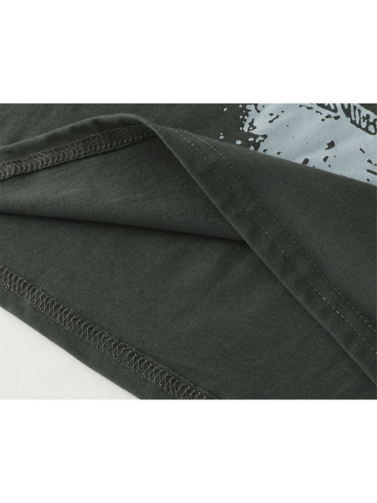 Women Autumn Long Sleeve T shirt O neck Graffiti Printing American Style Vintage Fashion Casual Korean Pullover Tee Top 220728