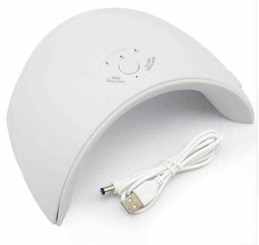 Nail Dryers 36W UV Led Lamp Dryer For All Types Gel 12 Leds Machine Curing 60s/120s Timer USB Connector