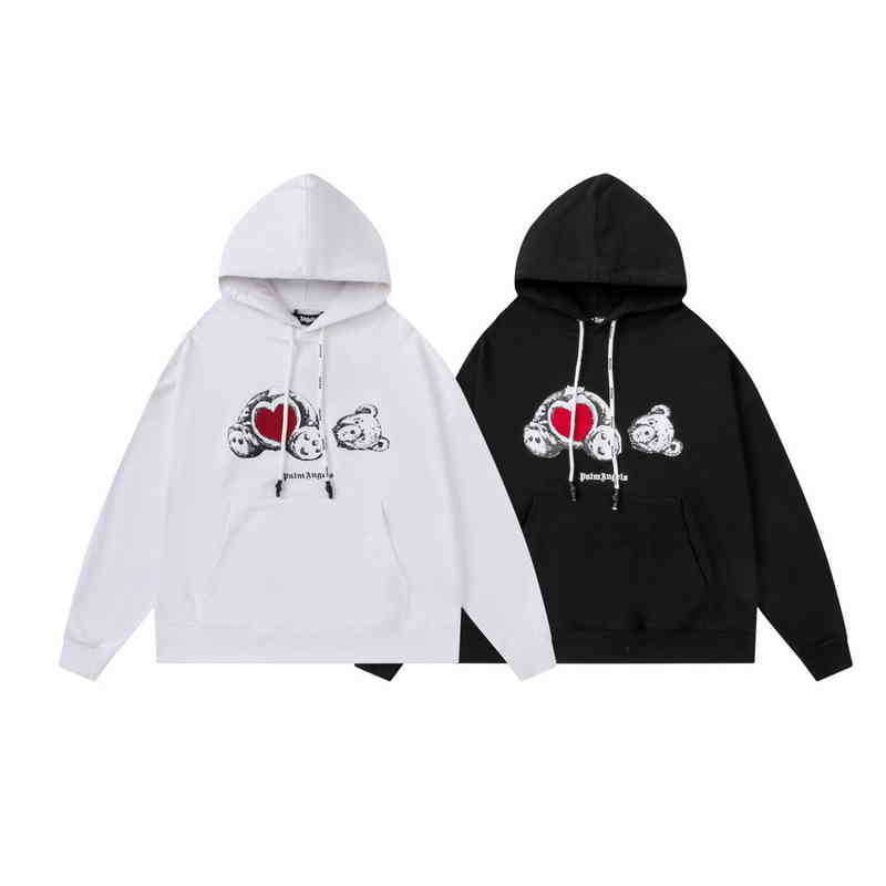 European and American Designer Palmangel Hoodies Bear Correct Street Decapitated Women, White
European and American Designer Palmangel Hoodies Bear Correct Street Decapitated Women, White