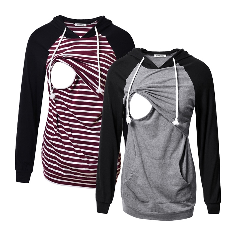 Maternity Nursing Hoodie Long Sleeve Striped Pregnant Women Tops Breastfeeding Sweatshirt Nurse Clothes For Spring Autumn 220419, Black pattern a
Maternity Nursing Hoodie Long Sleeve Striped Pregnant Women Tops Breastfeeding Sweatshirt Nurse Clothes For Spring Autumn 220419, Black pattern a
