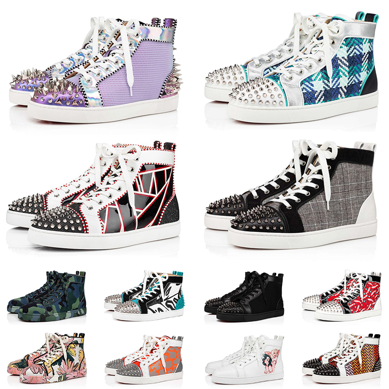 Designer Top Leather Red Bottoms Men Women Dress Shoes Platform Genuine Luxury Spikes Rivets Graffiti Suede Patent Loafers Party Boots Sneakers Customized, A20 cloud white 36-45
Designer Top Leather Red Bottoms Men Women Dress Shoes Platform Genuine Luxury Spikes Rivets Graffiti Suede Patent Loafers Party Boots Sneakers Customized, A20 cloud white 36-45