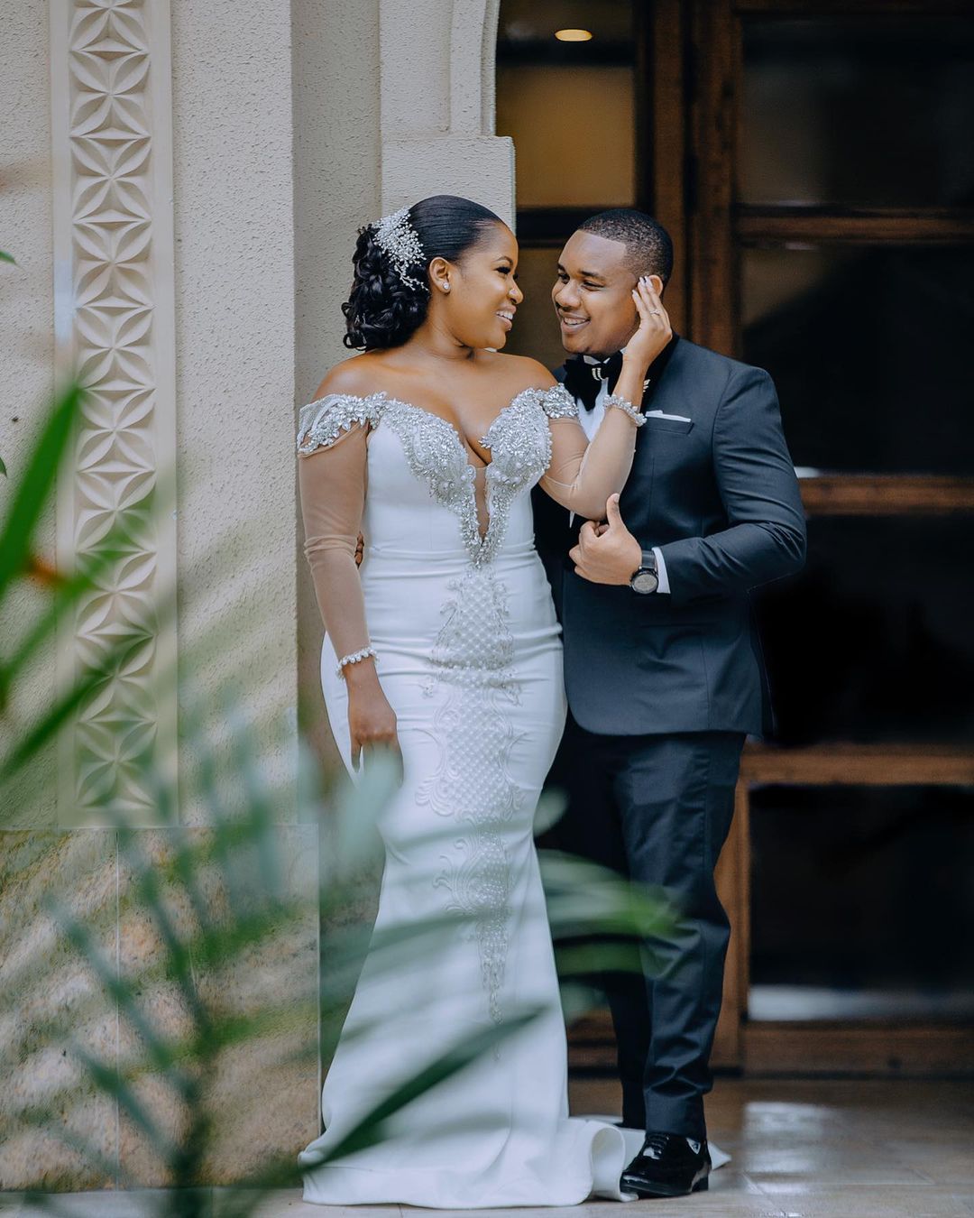 2022 Plus Size Arabic Aso Ebi Mermaid Lace Sexy Wedding Dress Beaded Crystals Vintage Satin Bridal Gowns Dresses ZJ775