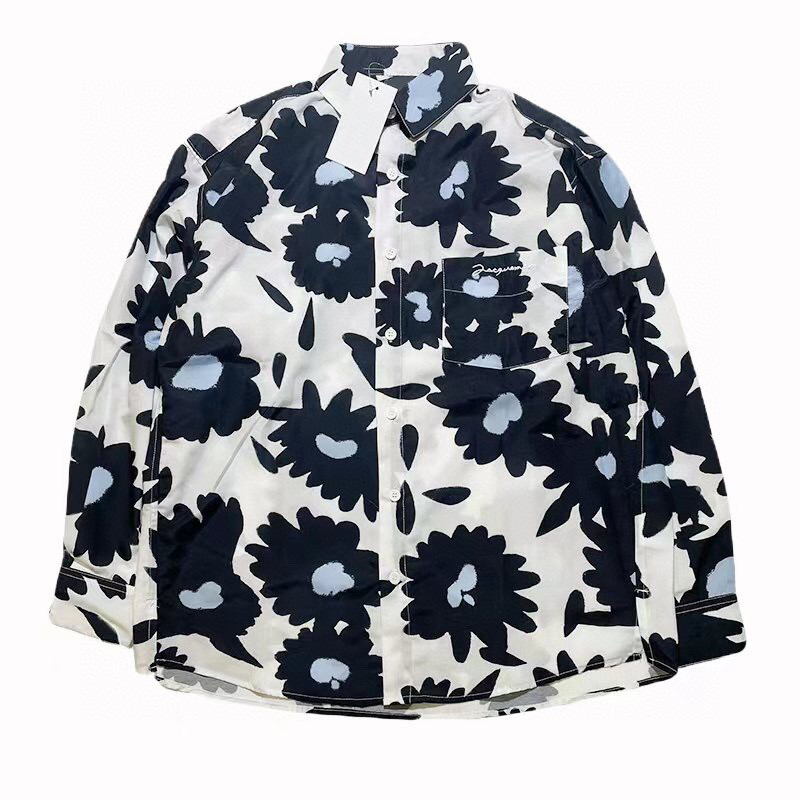Europe France Paris Hawaii Beach Black Daisy Casual Shirt Tee Allover Flowers Print Spring Summer Cool Hip hop Long Sleeve, White
Europe France Paris Hawaii Beach Black Daisy Casual Shirt Tee Allover Flowers Print Spring Summer Cool Hip hop Long Sleeve, White