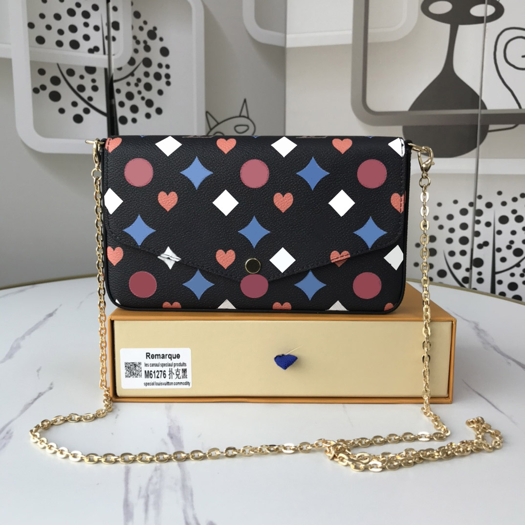 Fashion Designers Women Handbags Shoulder Bags Luxurys Lady Crossbody High Quality Classic Flowers Leather Messenger Purses Felicie Chains Totes 612L76, Extra freight(not wallet)
Fashion Designers Women Handbags Shoulder Bags Luxurys Lady Crossbody High Quality Classic Flowers Leather Messenger Purses Felicie Chains Totes 612L76, Extra freight(not wallet)