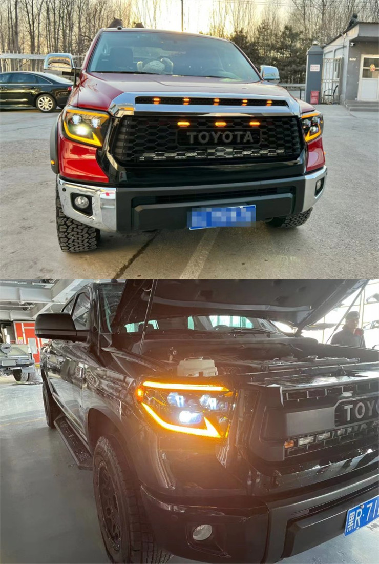 High Beam LED Headlight For Tundra LED Headlights 20 14-20 21 Toyota DRL Turn Signal Auto Accessories