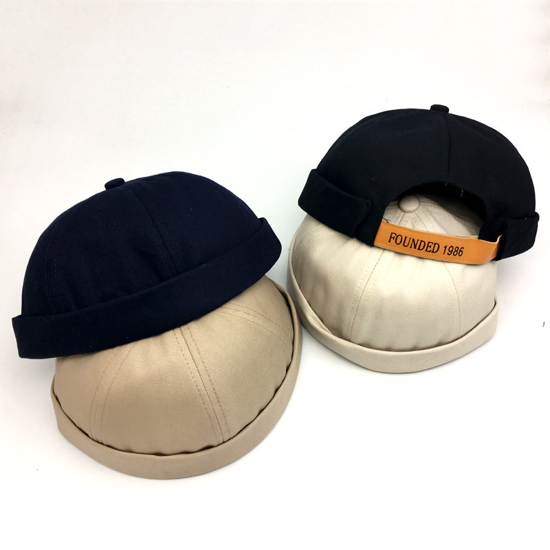 Streetwear Brimless Beanie Hip Hop Skullcap Docker Melon Sailor Short Cap Hats Winter Autumn Casual Vintage Beanies Hat 220816