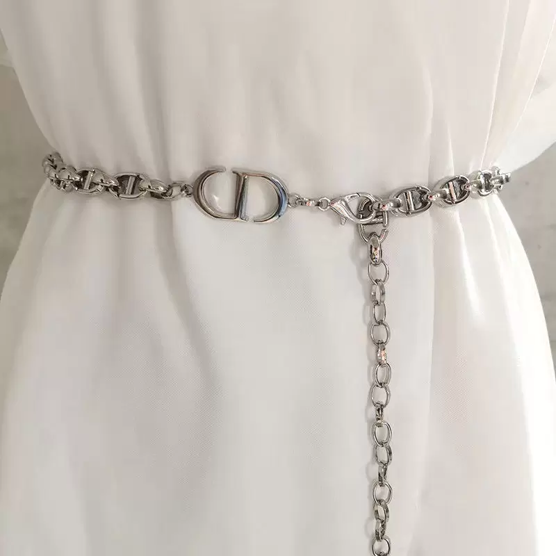 Women's Designer Chain Belts Sliver and Gold Two Colors Fashion Waist Chain Personality Light Luxury Dress Corset Girdle
Women's Designer Chain Belts Sliver and Gold Two Colors Fashion Waist Chain Personality Light Luxury Dress Corset Girdle