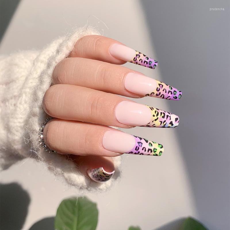 False Nails Detachable Party Nail 24pcs Long Coffin French 7 Color Leopard Print Wearable Fake Full Cover Press On Prud22, Gray
False Nails Detachable Party Nail 24pcs Long Coffin French 7 Color Leopard Print Wearable Fake Full Cover Press On Prud22, Gray